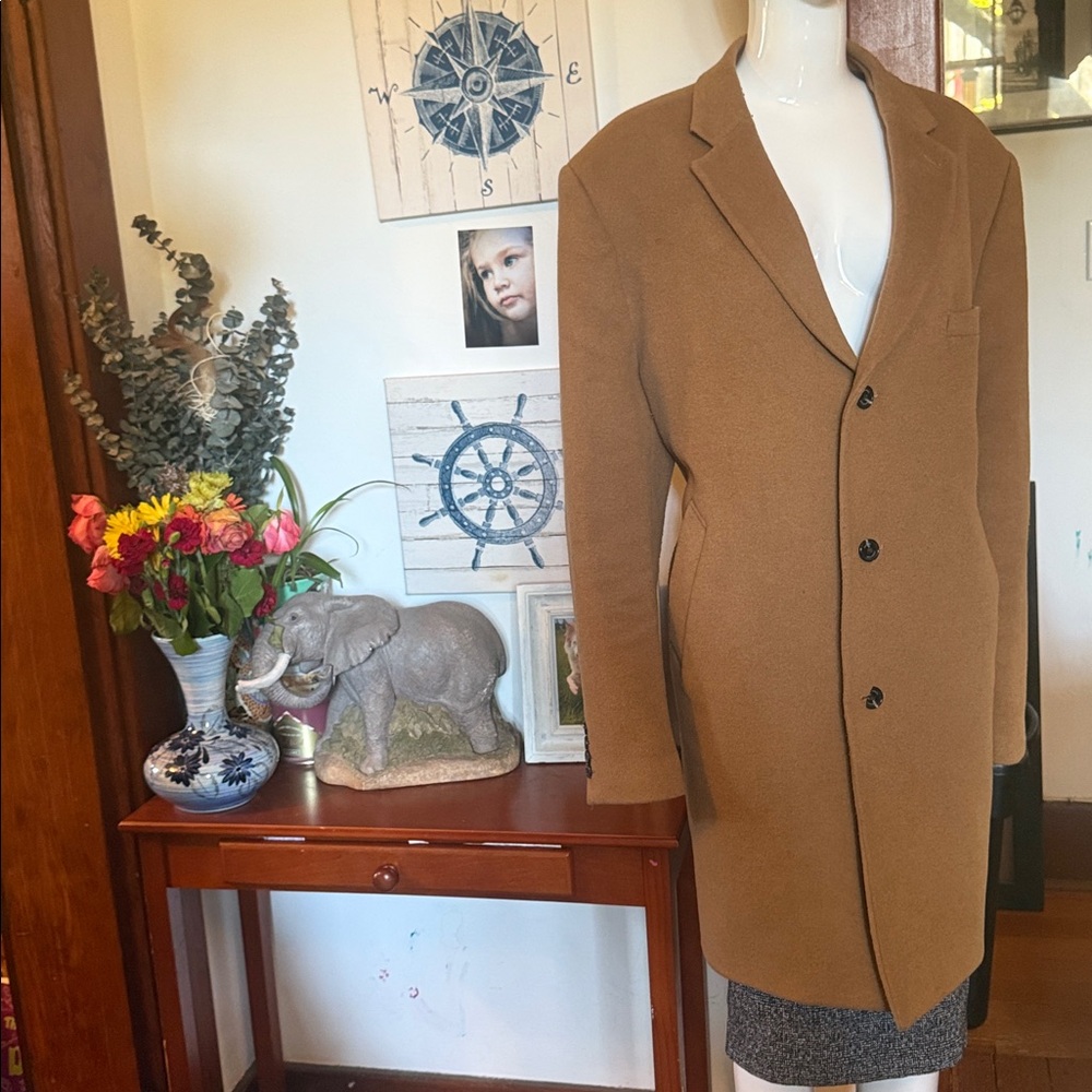 Daniel Hechter Paris size XL woman’s Brown Wool blend heavy!!!! Coat
